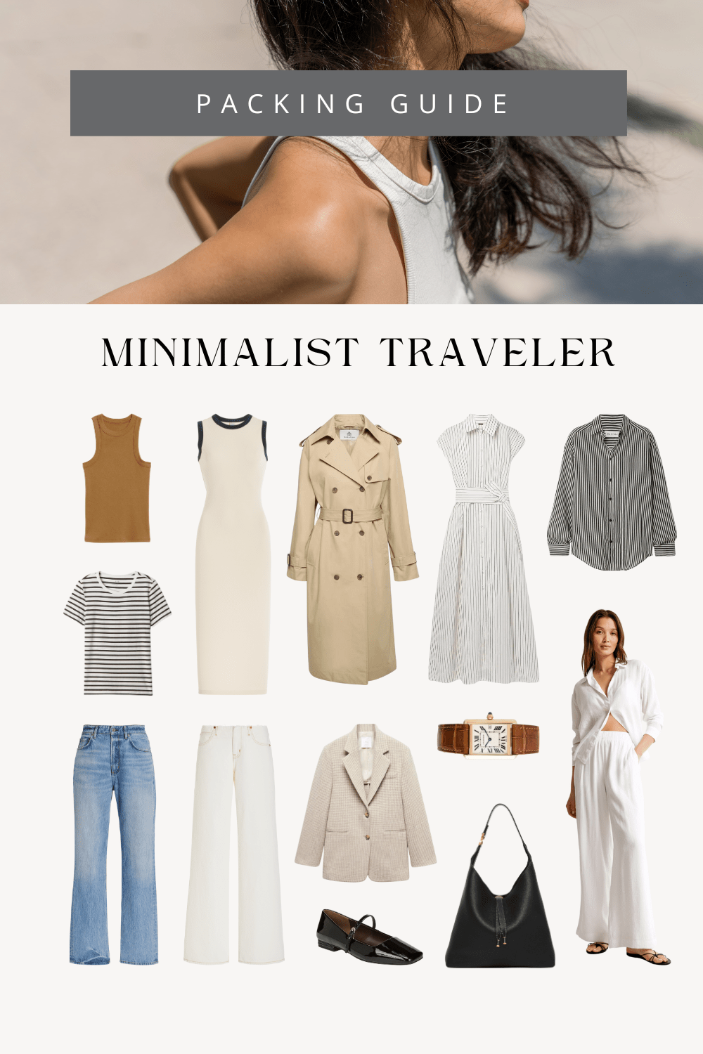 Minimalist traveler packing list